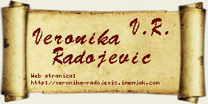 Veronika Radojević vizit kartica